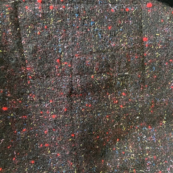 Vintage 1950’s Brown fleck (red, yellow, blue, pink) pleated wool skirt. - Picture 4 of 6